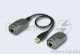 Кабель удлинитель USB 1.1 AM/AF Aten UCE260-AT-G 60 метр., 1xUTP Cat5e, USB A-тип, Male/Female, без шнуров, Б.П. 220> 5V