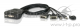 Переключатель KVM ATEN CS22D-AT 2-port, мини, USB, встроенные кабели 0,9м