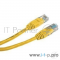 Коммутационный шнур Патчкорд литой Telecom UTP кат.5е 2м желтый 6242755317550