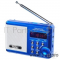 Радиоприемник Perfeo мини-аудио Sound Ranger, FM MP3 USB microSD In/Out ридер, BL-5C 1000mAh, синий (PF-SV922BLU)