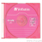 Диск CD-RW Verbatim 700Mb 8-12x Slim Case Color (1шт) (5) (43167)