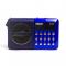 Радиоприемник портативный Сигнал РП-222 черный/синий USB microSD