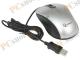 Оптическая мышь Gembird MOP-100-S, 2кн.+скр., серебр.-черный (USB)
