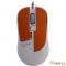 Мышь Gembird MOP-410-O, USB, оранжевый, 3 кнопки+колесо кнопка, soft touch, 1600 DPI, кабель 1.5м