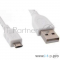 Кабель Cablexpert Кабель USB 2.0 Pro, AM/microBM 5P, 1м, экран, белый, паке (CCP-mUSB2-AMBM-W-1M)