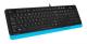 Клавиатура A4Tech Fstyler FK10 черный/синий USB Multimedia