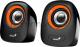 Колонки, PC speakers Genius SP-Q160,ORANGE,USB, 2.0, Power Output 6W, Sensitivity: 80 Db, 3.5 mm jack., цвет оранжевый