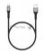 Дата-кабель Maxvi MC-21L USB-Lightning 2.4А, 1м, black-grey