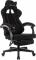 Кресло игровое Knight Lord/F черный, экомех, крестов. пластик, подст. для ног