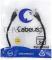 Шнур комм. Cabeus, кат. 5е, неэкр., U/UTP, RJ45/RJ45, PVC, AWG24, 0.3м, чёрный