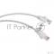 Шнур комм. Cabeus, кат. 5е, неэкр., U/UTP, RJ45/RJ45, LSZH, AWG24, 0.5м, белый