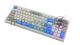 Клавиатура проводная Ritmix RKB-598BL Gray серый-голубой