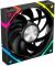Вентилятор для корпуса Eurocase EU-FN120ARGB_12 BL YH1225 Black,120 ARGB fan 3pin+AURA 5V3pin female and male connector with brown box,3pcs in big bro