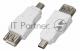 Переходник гнездо USB-A (Female)-штекер miniUSB (Male) Rexant