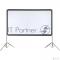 Экран с двойным штативом Lumien [LSV-100101] [Sky View] рабочая область 104х186 см 84 Matte White Nylon