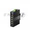 Промышленный коммутатор 5-Port Aluminum Industrial Switch, 1000Mbps 5-Port RJ45, Din-rail design, Power supply: DC 9.6~57V work temperature:-40 °C-75°C, Power Adapter Not Included