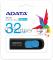 Флешка USB ADATA UV128 (AUV128-32G-RBE), 32Gb, USB 3.0, R/W 100/30, черный/синий