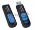 Флешка USB ADATA UV128 (AUV128-128G-RBE), 128Gb, USB 3.0, R/W 100/30, черный/синий