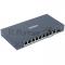 Коммутатор HiWatch DS-S1008GP, 8×1 Гбит/с PoE + 1×1 Гбит/с + 1×1 Гбит/с SFP, неуправляемый