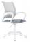 Кресло Domfy DK X-ROOM WH светло-серый TW-02 TW-20 сетка/ткань крестов. пластик белый