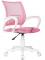 Кресло Domfy DK X-ROOM WH розовый TW-06A TW-13A сетка/ткань крестов. пластик белый