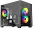 Корпус Case ID-Cooling VIEW 500 ARGB Black mATX/win TG/3 fans/Gen2 Type C/CPU 162mm/GPU 407mm/no PSU
