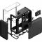 Корпус без блока питания Case HYTE X50, Midi-Tower, TG, no fans, 2xUSB-A 3.2, 1xUSB Type-C, E-ATX, ATX, mATX, mITX Pitch Black