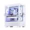 Корпус без блока питания Case JONSBO TK-5, Midi-Tower, TG, no fan, 2xUSB-A 3.0 + 1xUSB-C 3.2, ATX, mATX, mITX White