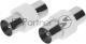 Адаптер антенный Premier 4-400/2 Coax (m)/Coax (m) серебристый (уп.:2шт)