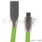 Кабель Cablexpert Кабель USB 2.0 CC-G-mUSB01Gn-1M AM/microB, серия Gold, длина 1м, зеленый, блистер