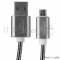 Кабель Cablexpert Кабель USB 2.0 CC-G-mUSB02Gy-1.8M AM/microB, серия Gold, длина 1.8м, титан, блистер