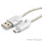 Кабель Cablexpert Кабель USB 2.0 CC-G-mUSB02S-0.5M AM/microB, серия Gold, длина 0.5м, серебро, блистер