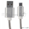 Кабель Cablexpert Кабель USB 2.0 CC-G-mUSB02S-1.8M	 AM/microB, серия Gold, длина 1.8м, серебро, блистер