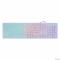 Клавиатура Oklick 420MRL white USB slim Multimedia LED 1091227