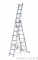 Лестница FIT 65434  трехсекционная алюминиевая 3х9 ступеней h=257/449/641см вес 11.18кг