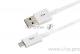 Кабель Rexant (18-4269) USB кабель microUSB длинный штекер 1М белый 