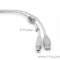 Кабель Cablexpert Кабель USB 2.0 Pro, AM/BM, 3м, экран, 2 феррит.кольца, прозрачный (CCF-USB2-AMBM-TR-10)