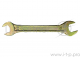 Ключ рожковый СИБРТЕХ 14311 (19 / 22 мм)  желтый цинк