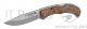 Нож ЗУБР 47714  премиум норманн складной эргономичная рукоятка с деревянными накладками 220/95мм