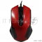 Мышь Qumo Office M14 Red, проводная, оптическая