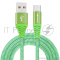 Кабель Crown USB - microUSB CMCU-3102M green