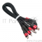 кабель USB HOCO x26 Xpress one pull three 3 в 1, Lightning+Micro+Type-C, черно-красный