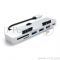 USB-концентратор Satechi Aluminum Type-C Clamp Hub Pro для 2017 iMac и iMac Pro. Интерфейс USB-C. 3 разъема USB 3.0, 1 разъем USB-C, слоты для карты памяти SD, Micro SD. Цвет серебряный.