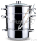 Соковарка KELLI KL-4107 8,0л(Объем 8 л. 3х-слойное капсульное дно. Дуршлаг для фруктов, овощей, ягод. Прозрачная стеклянная крышка с паровыпуском. Удобные ручки не нагреваются. Высококачественная нерж. сталь 18/10. Зеркальная полировка. Подходит к ин