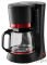 Кофеварка DELTA LUX DL-8152 черная с красным    