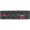 Клавиатуры Exegate EX264080RUS Клавиатура Exegate LY-403, USB, черная, 105кл, Enter большой, 8 красных клавиш Color box