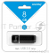 Носитель информации Smartbuy USB Drive 8Gb Quartz series Black SB8GBQZ-K