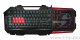 Клавиатура A4 B3590R черный/красный USB Multimedia Gamer LED