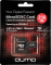 Карта памяти QUMO MicroSDXC 256 GB  UHS-I, 3.0 с адаптером SD, R/W 90/20 MB/s черно-красная картонная упаковка