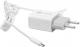 Сетевое зарядное устройство HARPER WCH-5113 WHITE 1xUSB 2.1A + кабель MicroUSB